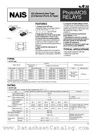 AQW214AX datasheet pdf Matsushita Electric Works(Nais)