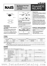 AQY414SX datasheet pdf Matsushita Electric Works(Nais)