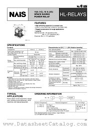 HL1HP-DC110V datasheet pdf Matsushita Electric Works(Nais)