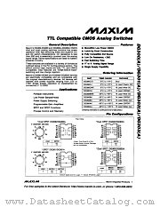 DG303ACJ datasheet pdf MAXIM - Dallas Semiconductor