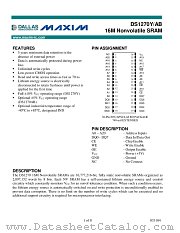DS1270Y-100-IND datasheet pdf MAXIM - Dallas Semiconductor