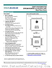 DS87C530ENL datasheet pdf MAXIM - Dallas Semiconductor