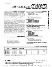 MAX1036EKA-T datasheet pdf MAXIM - Dallas Semiconductor