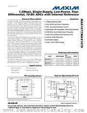 MAX1077ETC-T datasheet pdf MAXIM - Dallas Semiconductor