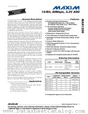 MAX1208ETL datasheet pdf MAXIM - Dallas Semiconductor
