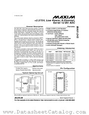 MAX1245BCAP datasheet pdf MAXIM - Dallas Semiconductor