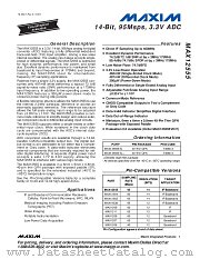 MAX12555ETL datasheet pdf MAXIM - Dallas Semiconductor