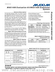 MAX1499EVC16 datasheet pdf MAXIM - Dallas Semiconductor