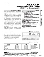 MAX1586AEVKIT datasheet pdf MAXIM - Dallas Semiconductor