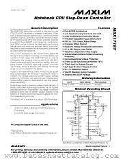 MAX1718TEEI datasheet pdf MAXIM - Dallas Semiconductor