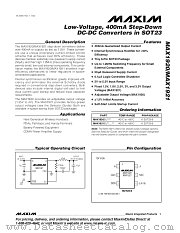 MAX1921EUT18-T datasheet pdf MAXIM - Dallas Semiconductor