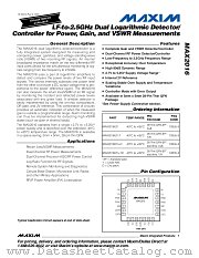 MAX2016ETI+TD datasheet pdf MAXIM - Dallas Semiconductor