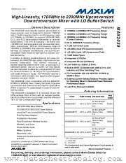 MAX2039ETP datasheet pdf MAXIM - Dallas Semiconductor