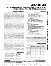 MAX3232EEUP datasheet pdf MAXIM - Dallas Semiconductor