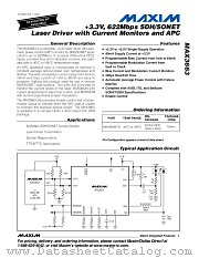 MAX3663ETG datasheet pdf MAXIM - Dallas Semiconductor