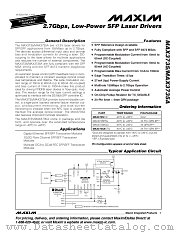 MAX3735D datasheet pdf MAXIM - Dallas Semiconductor