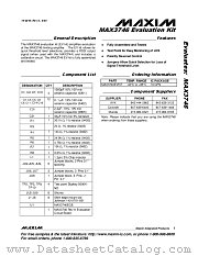 MAX3746EVKIT datasheet pdf MAXIM - Dallas Semiconductor