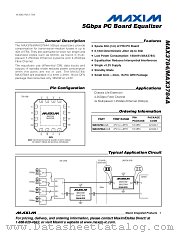 MAX3784UGE datasheet pdf MAXIM - Dallas Semiconductor