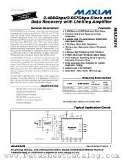 MAX3874EGJ datasheet pdf MAXIM - Dallas Semiconductor