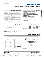 MAX3981UGH datasheet pdf MAXIM - Dallas Semiconductor