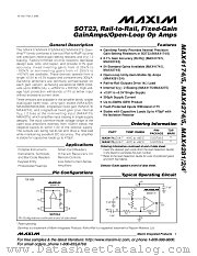 MAX4275CAESA datasheet pdf MAXIM - Dallas Semiconductor