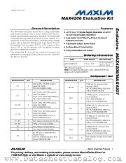 MAX4206EVKIT datasheet pdf MAXIM - Dallas Semiconductor