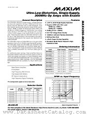 MAX4267ESA datasheet pdf MAXIM - Dallas Semiconductor