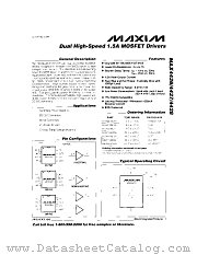 MAX4427EJA datasheet pdf MAXIM - Dallas Semiconductor