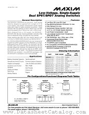 MAX4541EAK-T datasheet pdf MAXIM - Dallas Semiconductor