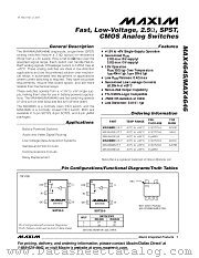 MAX4645EUA datasheet pdf MAXIM - Dallas Semiconductor