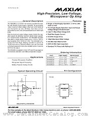 MAX480ESA datasheet pdf MAXIM - Dallas Semiconductor
