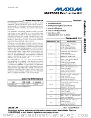 MAX5065EVKIT datasheet pdf MAXIM - Dallas Semiconductor