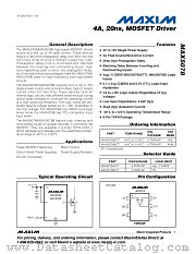 MAX5078BATT datasheet pdf MAXIM - Dallas Semiconductor