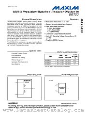 MAX5490XA25000-T datasheet pdf MAXIM - Dallas Semiconductor