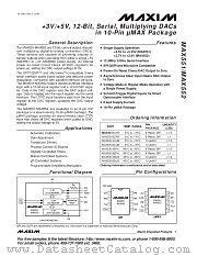 MAX552ACUB datasheet pdf MAXIM - Dallas Semiconductor