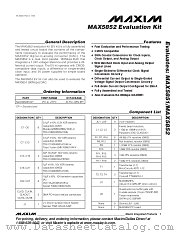 MAX5852EVKIT datasheet pdf MAXIM - Dallas Semiconductor