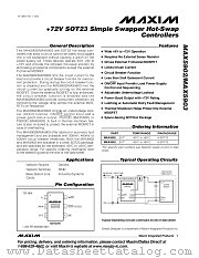 MAX5903LBEUT-T datasheet pdf MAXIM - Dallas Semiconductor