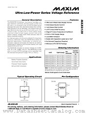 MAX6129AEUK33-T datasheet pdf MAXIM - Dallas Semiconductor