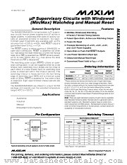 MAX6324DUT44-T datasheet pdf MAXIM - Dallas Semiconductor