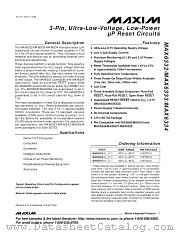 MAX6332UR25D3-T datasheet pdf MAXIM - Dallas Semiconductor