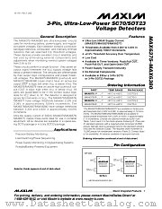 MAX6380UR45-T datasheet pdf MAXIM - Dallas Semiconductor