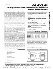 MAX6456UT29S-T datasheet pdf MAXIM - Dallas Semiconductor