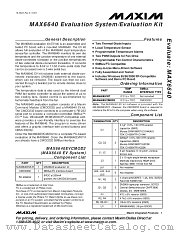 MAX6640EVKIT datasheet pdf MAXIM - Dallas Semiconductor