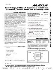 MAX6705YKA-T datasheet pdf MAXIM - Dallas Semiconductor