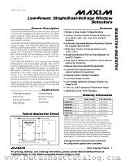 MAX6762TAWED3-T datasheet pdf MAXIM - Dallas Semiconductor