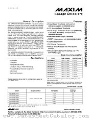 MAX6807XR26-T datasheet pdf MAXIM - Dallas Semiconductor