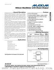 MAX7376CMTR-T datasheet pdf MAXIM - Dallas Semiconductor