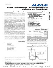 MAX7384CMUK datasheet pdf MAXIM - Dallas Semiconductor