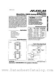 MX7502SE datasheet pdf MAXIM - Dallas Semiconductor