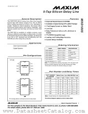 MXD1005PD125 datasheet pdf MAXIM - Dallas Semiconductor